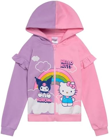 Amazon.com: Hello Kitty Toddler Girls Fleece Zip Up Cosplay Hoodie